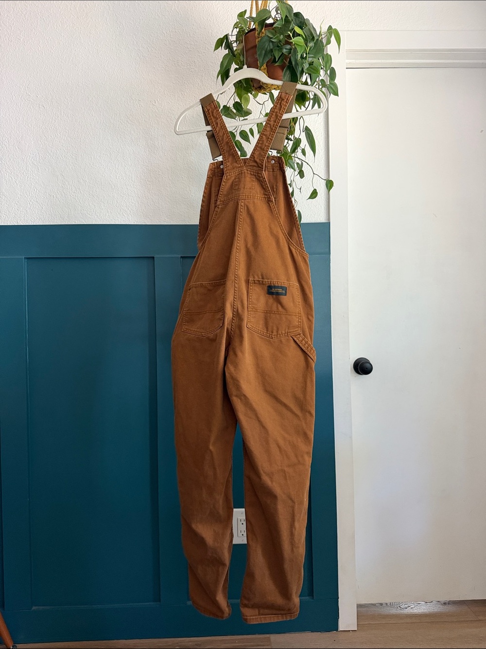 REI Women's Rust Brown Carpenter Overalls - Picture 5 of 7